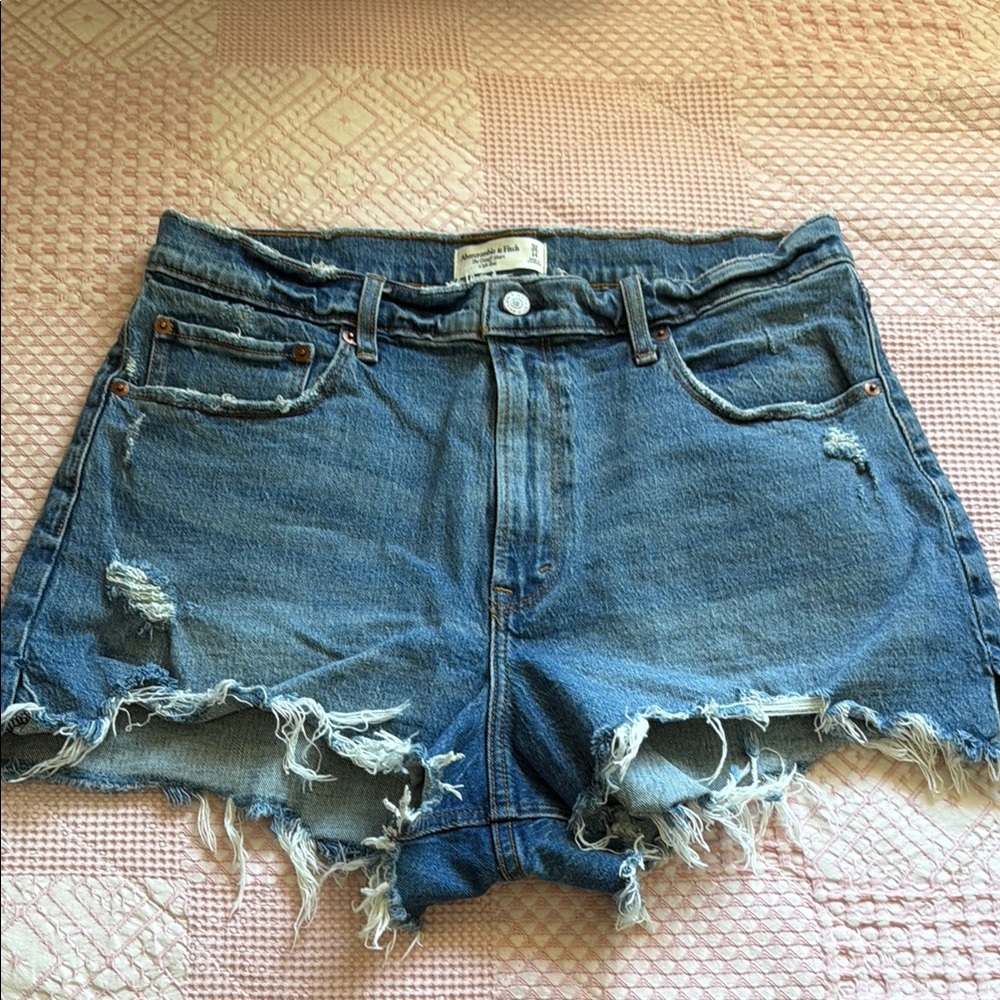 Abercrombie & Fitch Curve Love High Rise Cutoff Short